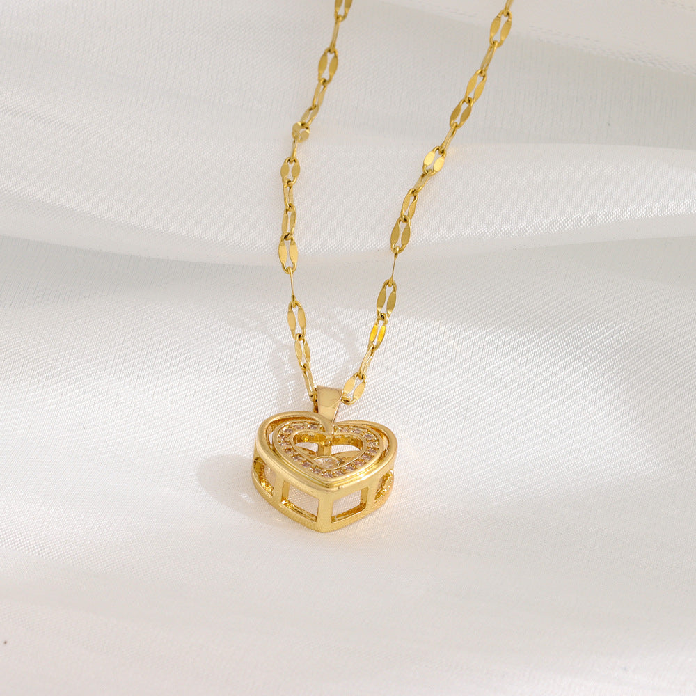 Heart Shaped Necklace Elegant Jewelry