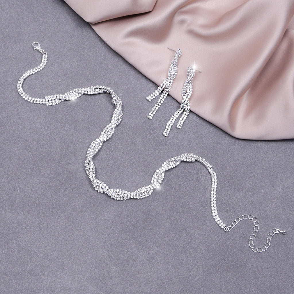 Celeste Exquisite Necklace Earring Set Two-piece Set