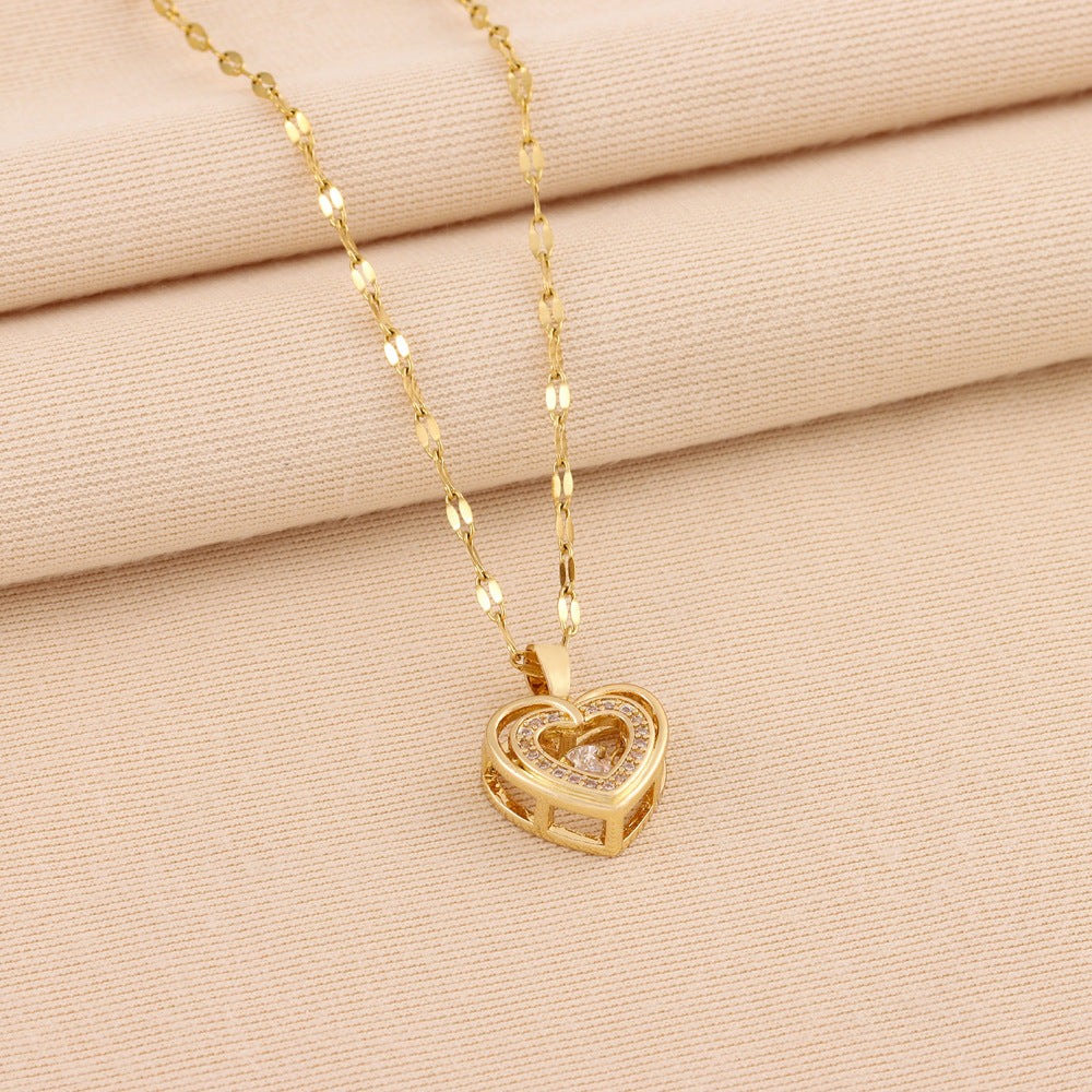 Heart Shaped Necklace Elegant Jewelry