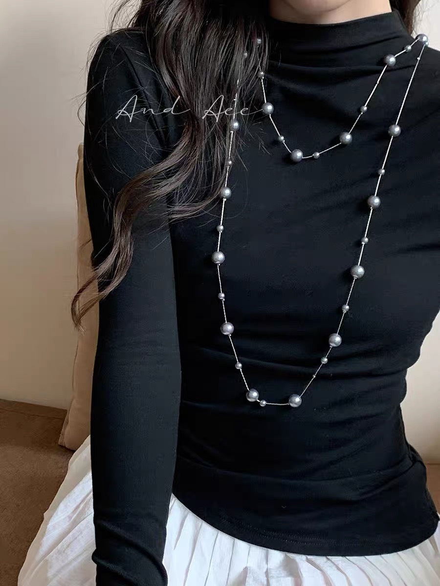 Cosmic Pearly Long Necklace