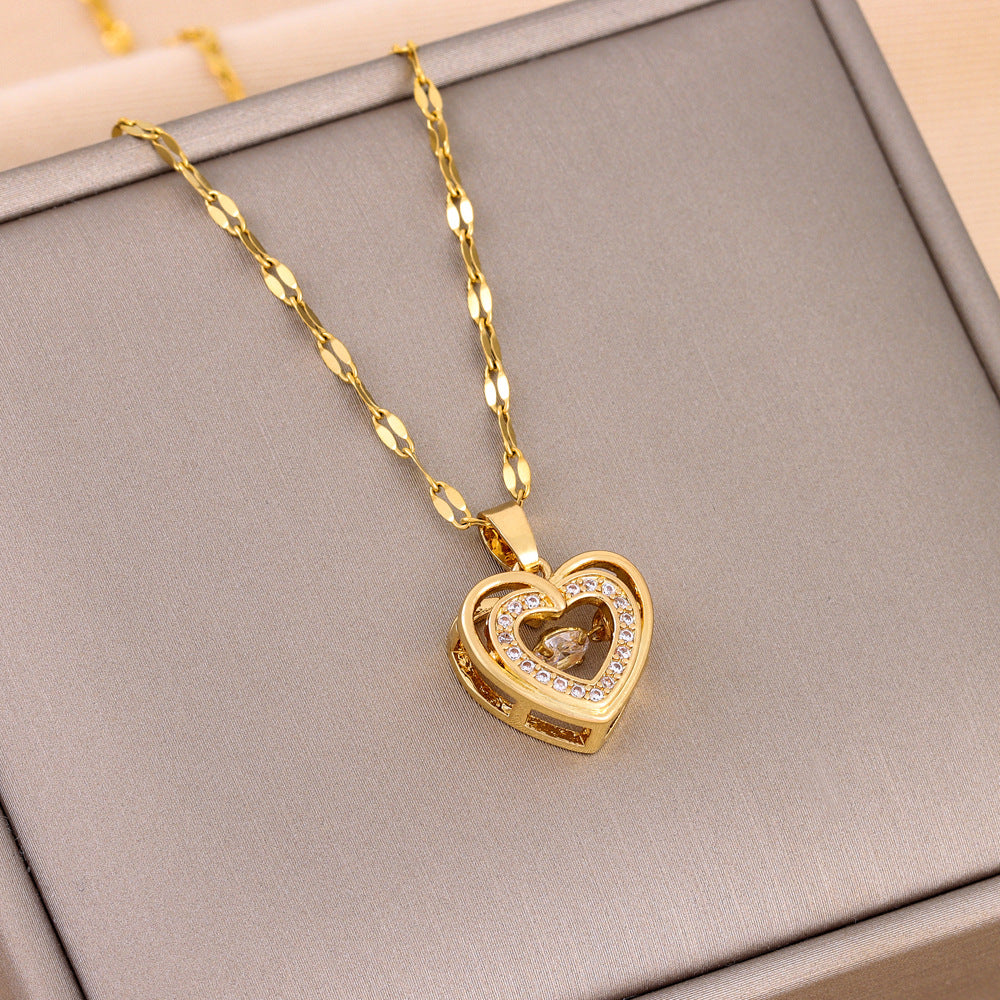 Heart Shaped Necklace Elegant Jewelry