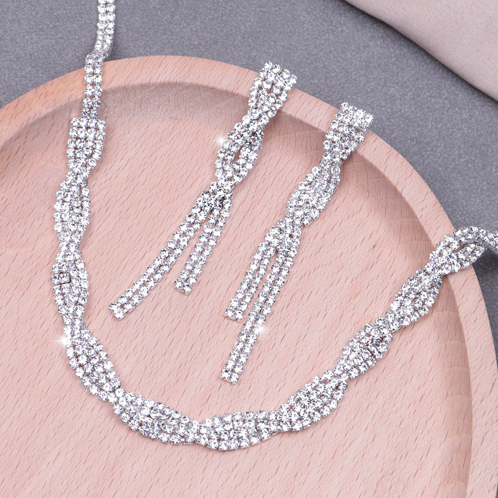 Celeste Exquisite Necklace Earring Set Two-piece Set