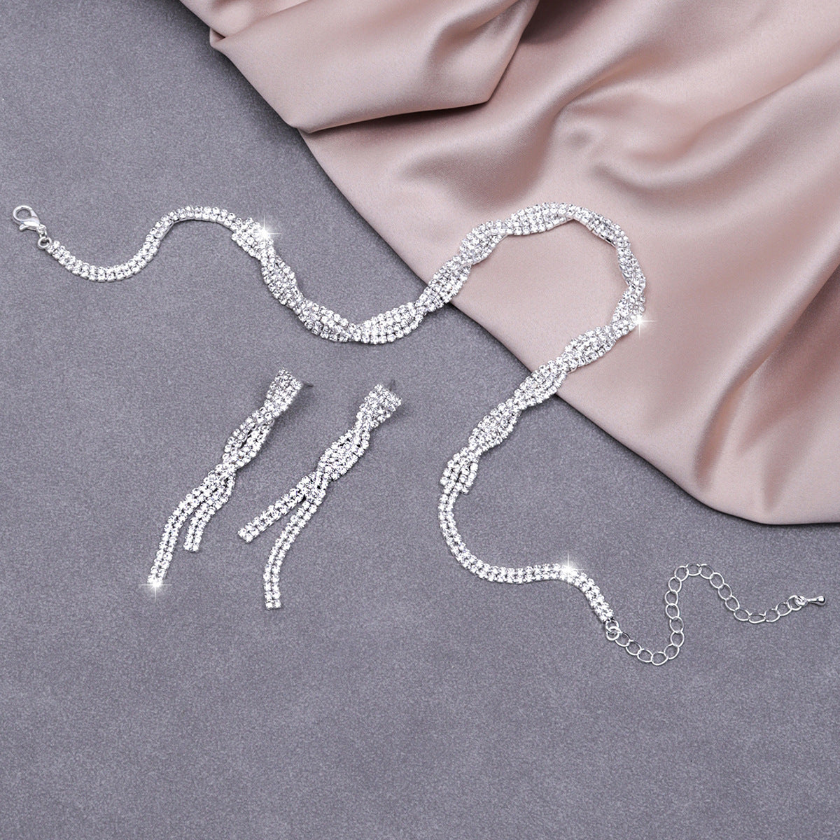 Celeste Exquisite Necklace Earring Set Two-piece Set